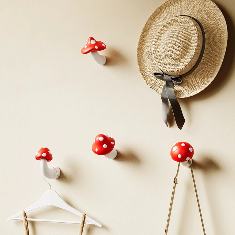 Cute Mushroom hook  decoración hogar  girls room decor  room decor  baby kamer decoratie