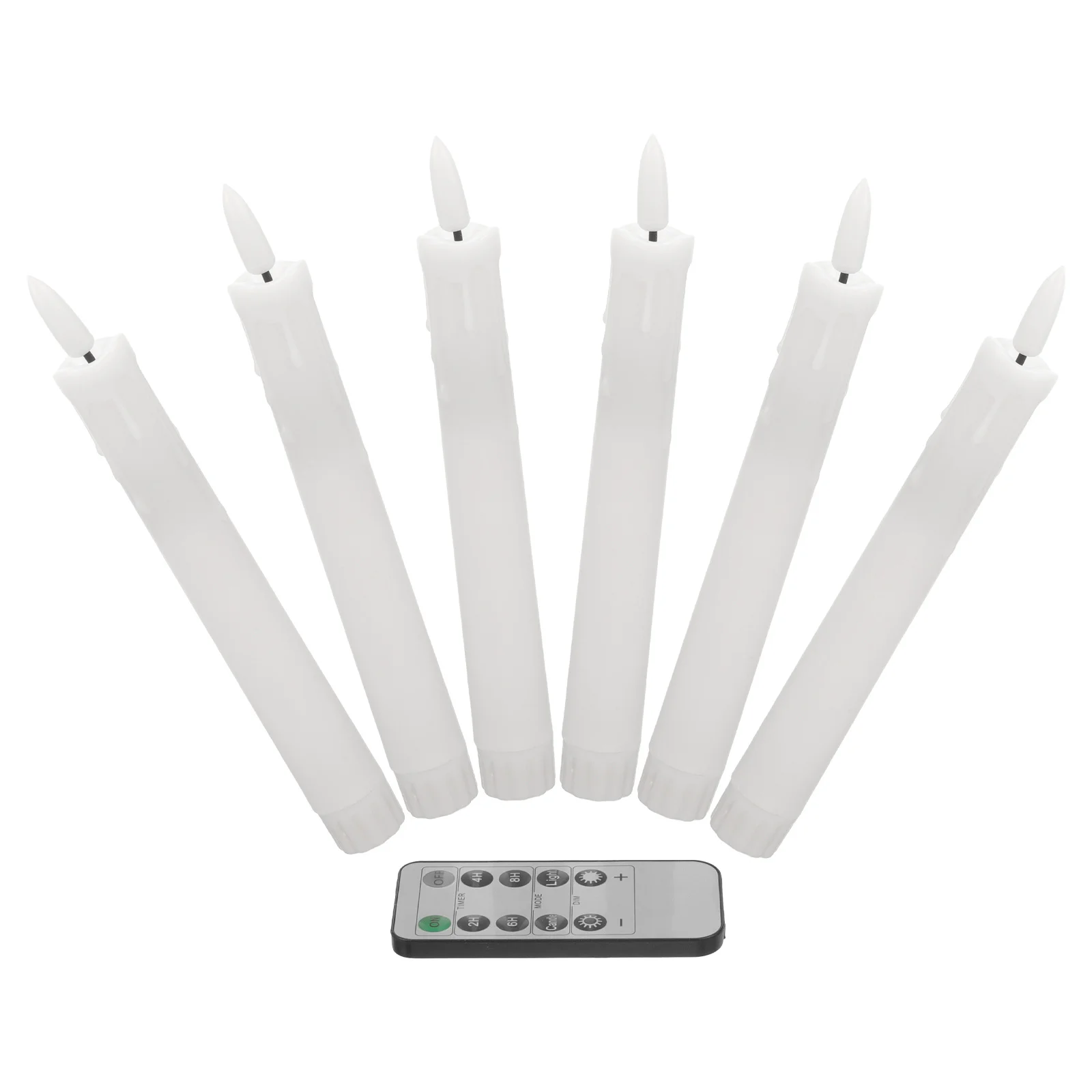 

6Pcs Flameless Taper Candles Operated Flickering LED Candles for Indoor Window Decoration Romantic Ambiance Gift Idea