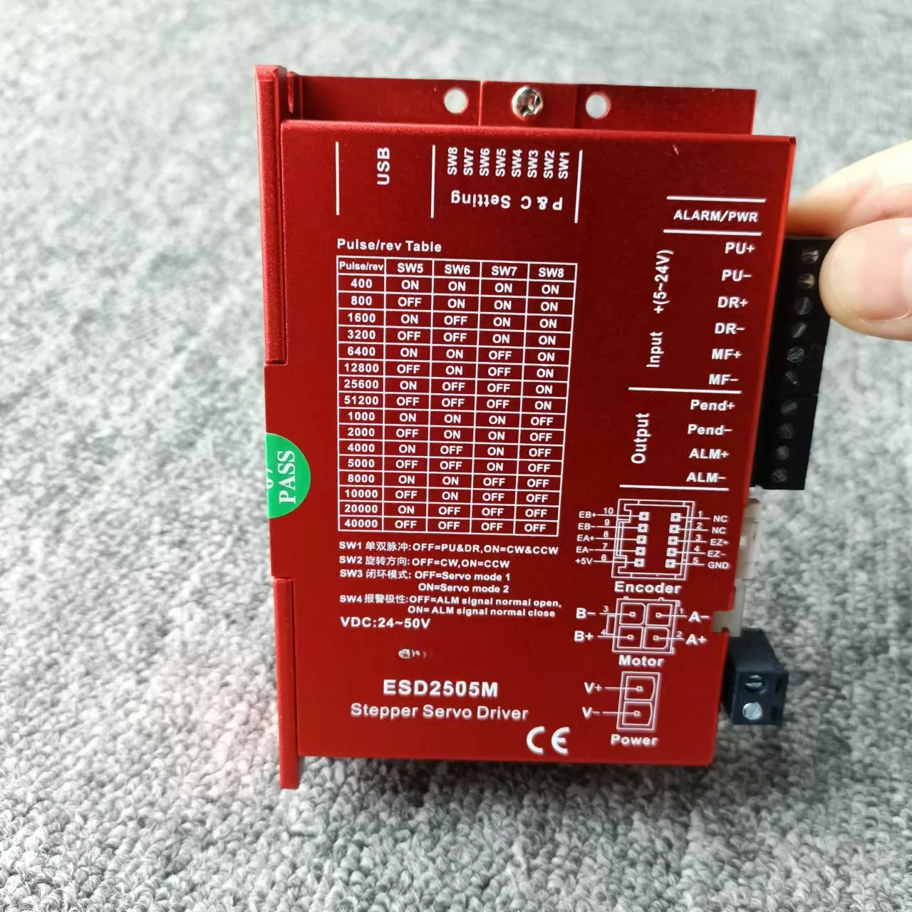 

Closed Loop Stepper Driver ESD2505M-C231 ESD2505M-B5