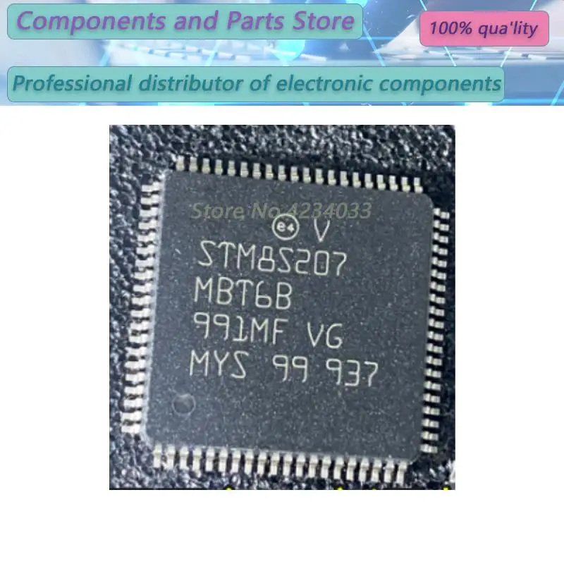 1PCS  STM8S207MBT6B STM8S207MBT  STM8S207  QFP80  NEW100%  Free shipping STM8S 207MBT6B