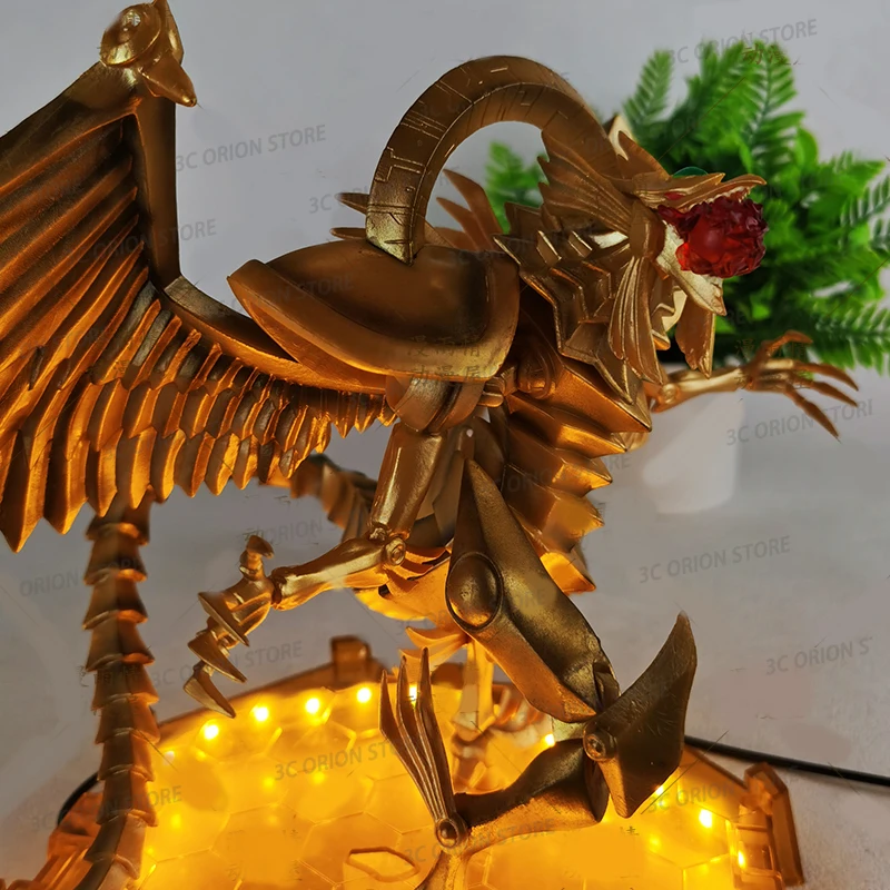 Yu Gi Oh Anime Figure The Winged Dragon of Ra Figurine Luminous Statue Collectible Model PVC Official Card Game GK Figure