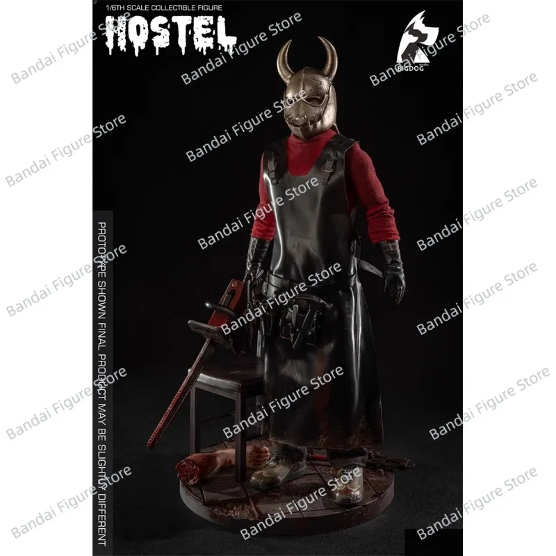 BIGDOG STUDIO SC013 1/6 Hełm Woźny Hostel Chainsaw Cloth Figurka Akcji Kolekcjonerska dla Fanów Horrorów 12-calowy Model Żołnierza Prezent