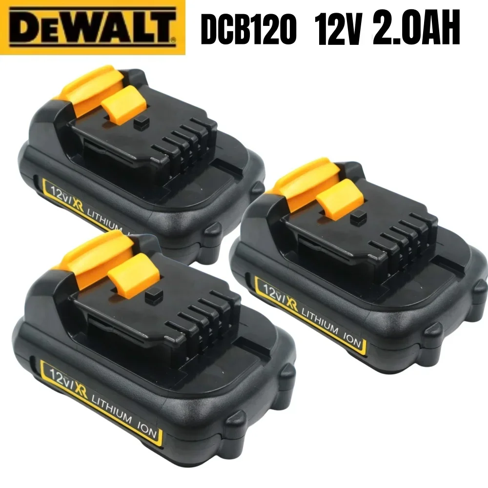 100% Original DEWALT 12V Battery, 2.0AH、DEWALT、DCB120、DCB124、DW089LG、DCD701F2、Dewat,Lithium Batteries for Electric Tools