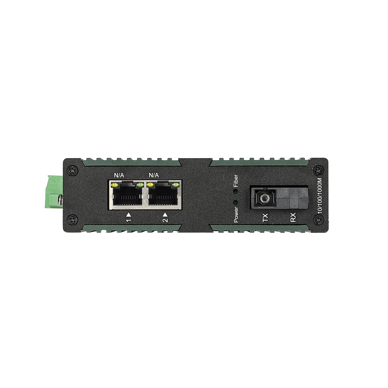 2 Port gigabit ethernet network Switch over 1 fiber port