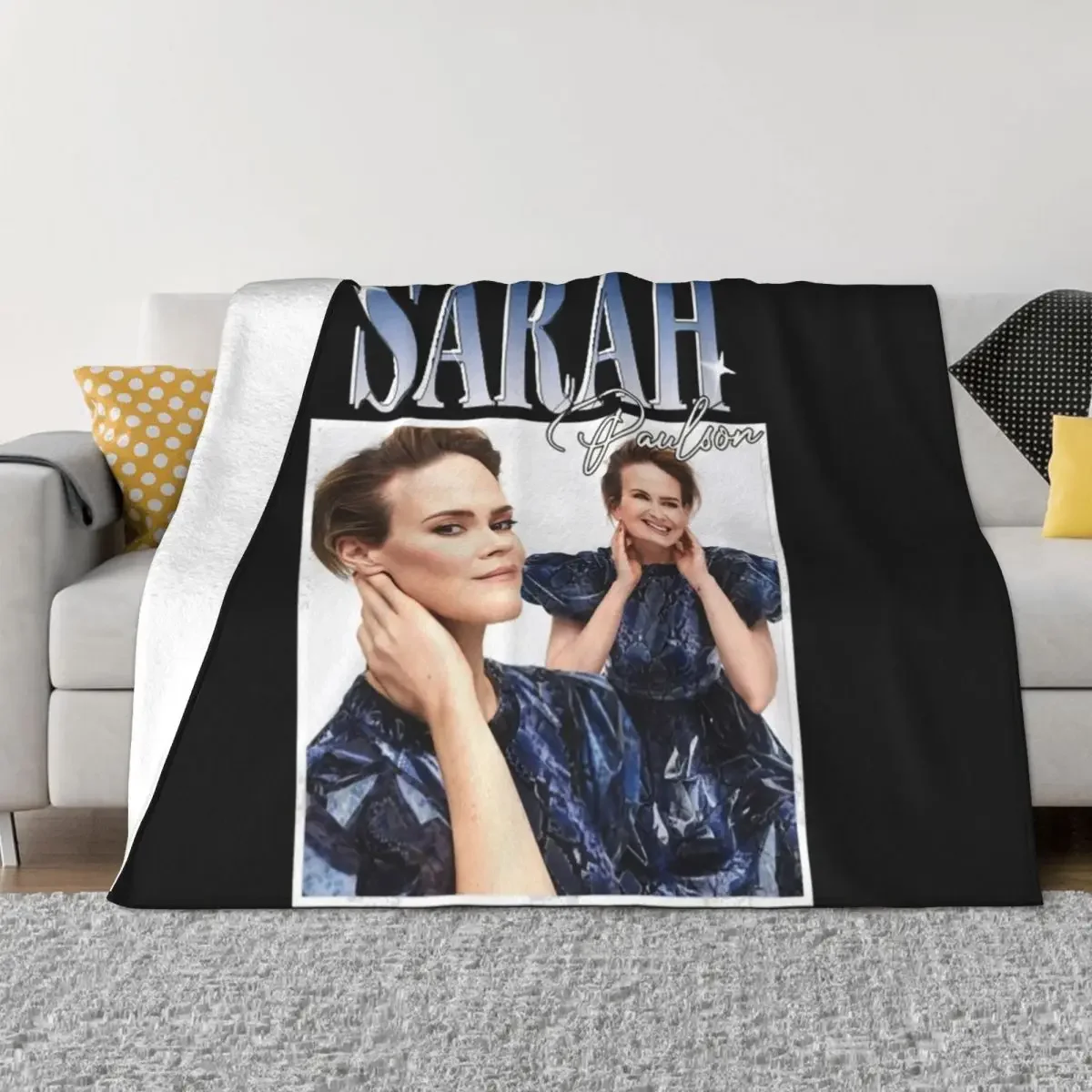 

Sarah Paulson Throw Blanket Bed Fashionable Comforter Blankets