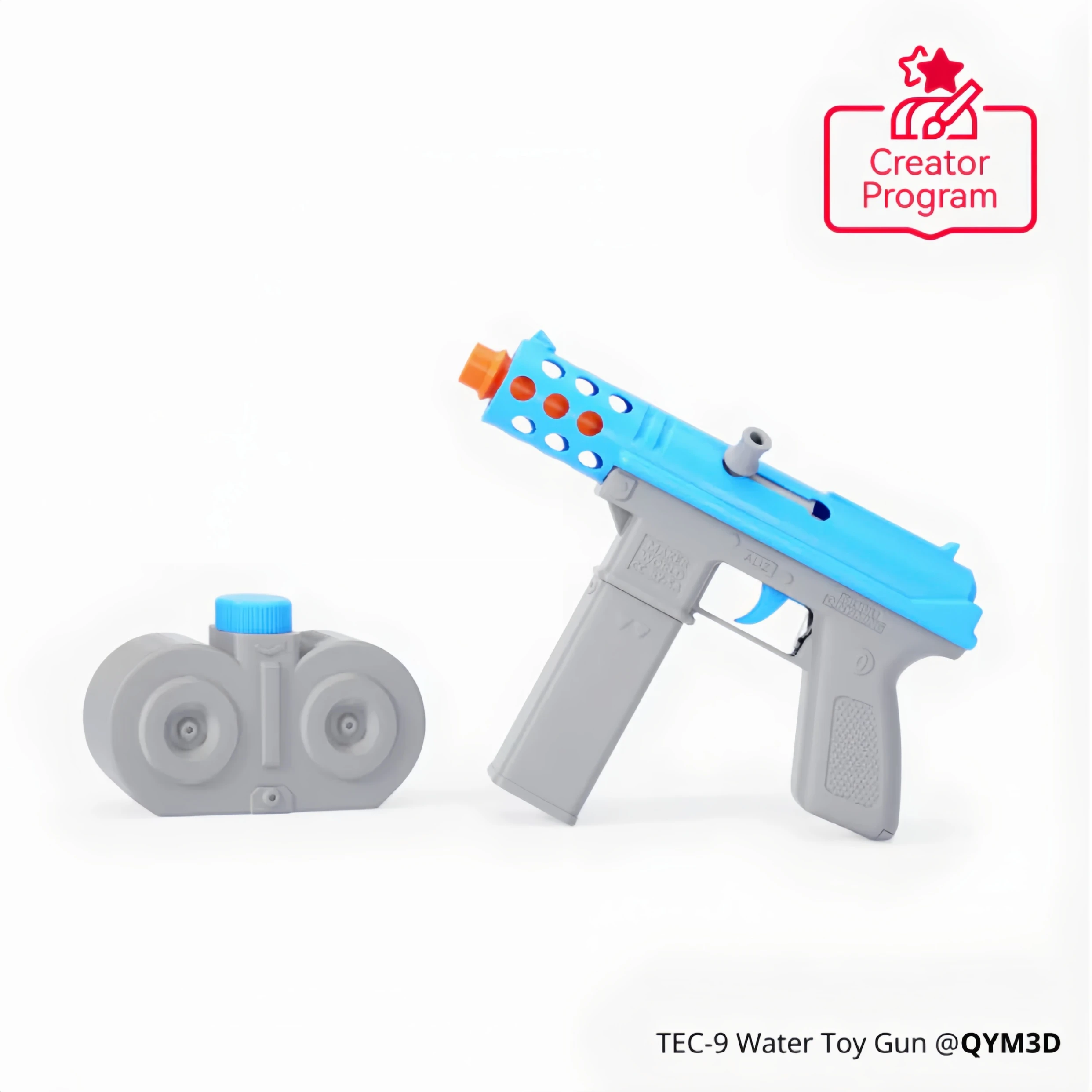 For BambuLab Electric Water Spray Kit 02 Creator Program for Hardware Components Electric Water Toy Gun 3D Printed Marker World