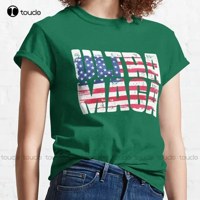 Ultra Maga And Proud Of It Trending T-Shirt Gym Shirts For Women Cotton Outdoor Simple Vintage Casual Tee Shirts Xs-5Xl Unisex