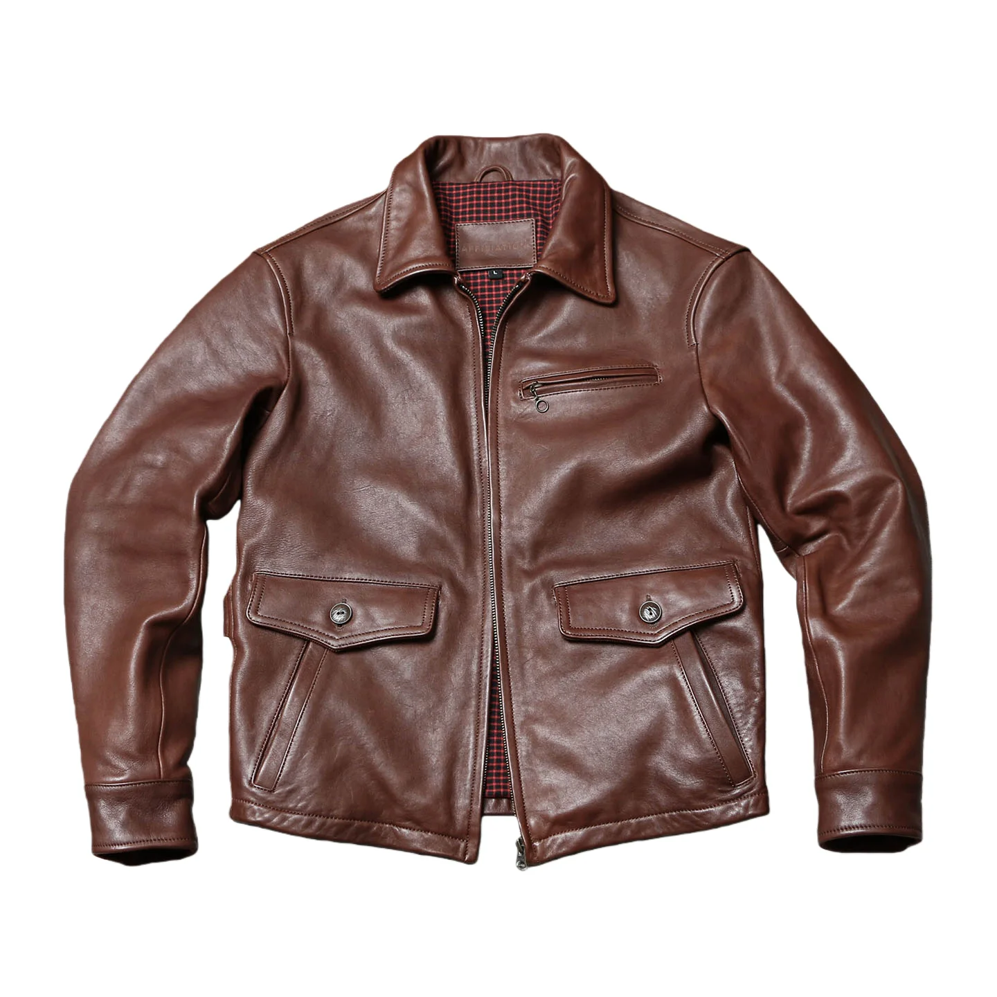 Brown Autumn Leather Jacket Men Retro Casual Style Plus Size 5XL Genuine Natural Sheepskin Turn-Down Collar Slim Leather Coat