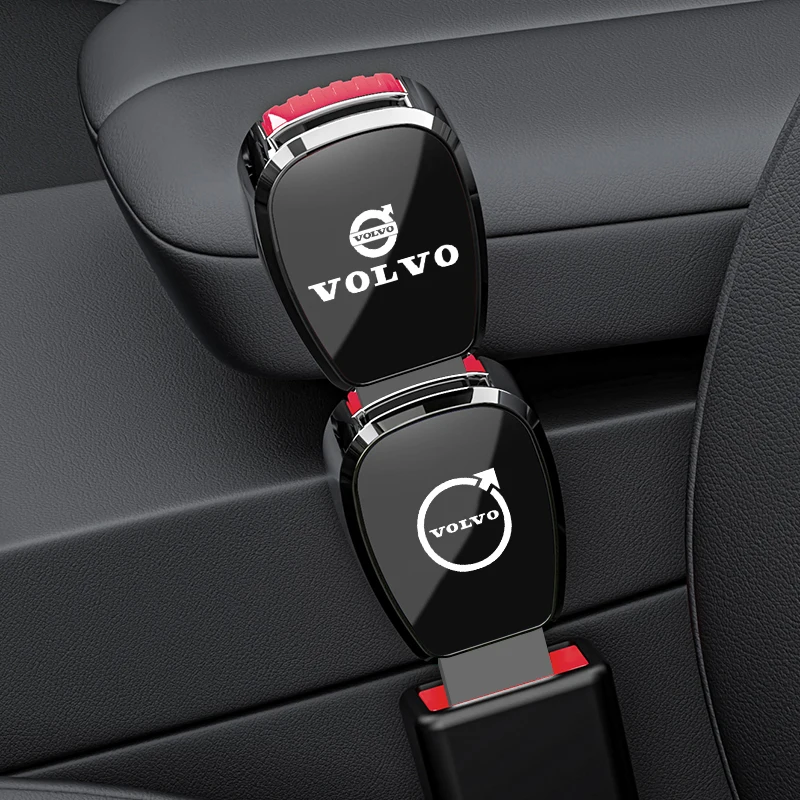 Extensor de clipe para cinto de segurança de carro, fivela de bloqueio de cinto de segurança, acessórios para volvo v60 v40 xc90 s60 c70 xc60 v50 v70 s90 xc40 s80 v90