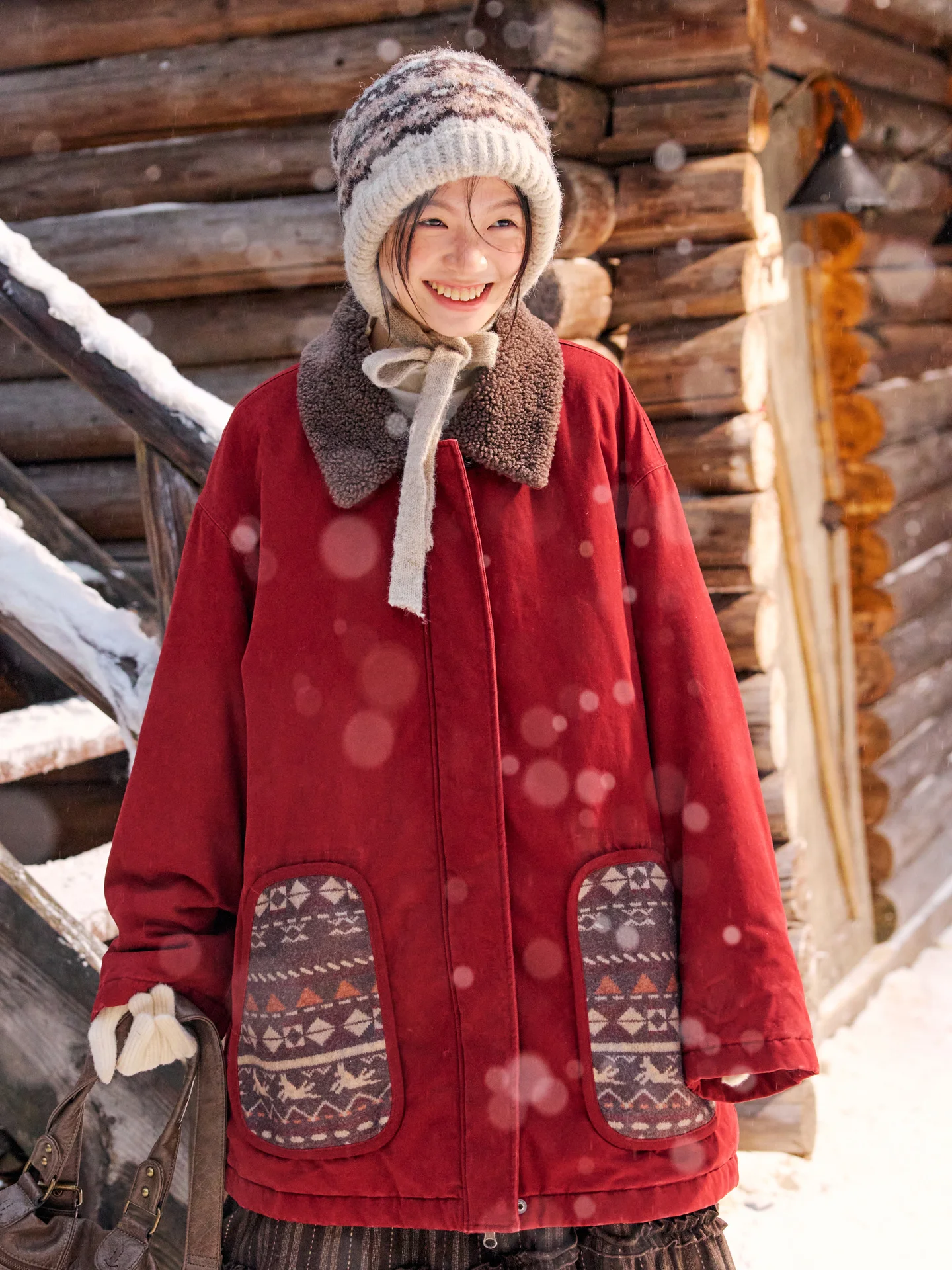 

Женское осенне-зимнее пальто Octopusme в стиле ретро, вязаное, с цветочным узором, из хлопка, со воротником-стойкой, средней длины, с теплым полиэстеровым наполнителем