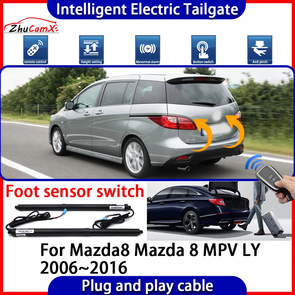 

ZhuCamX Car Automatic Lifting kit Opening Trunk Intelligent Electric Tail Gate Lift Tailgate for Mazda8 Mazda 8 MPV LY 2006~2016