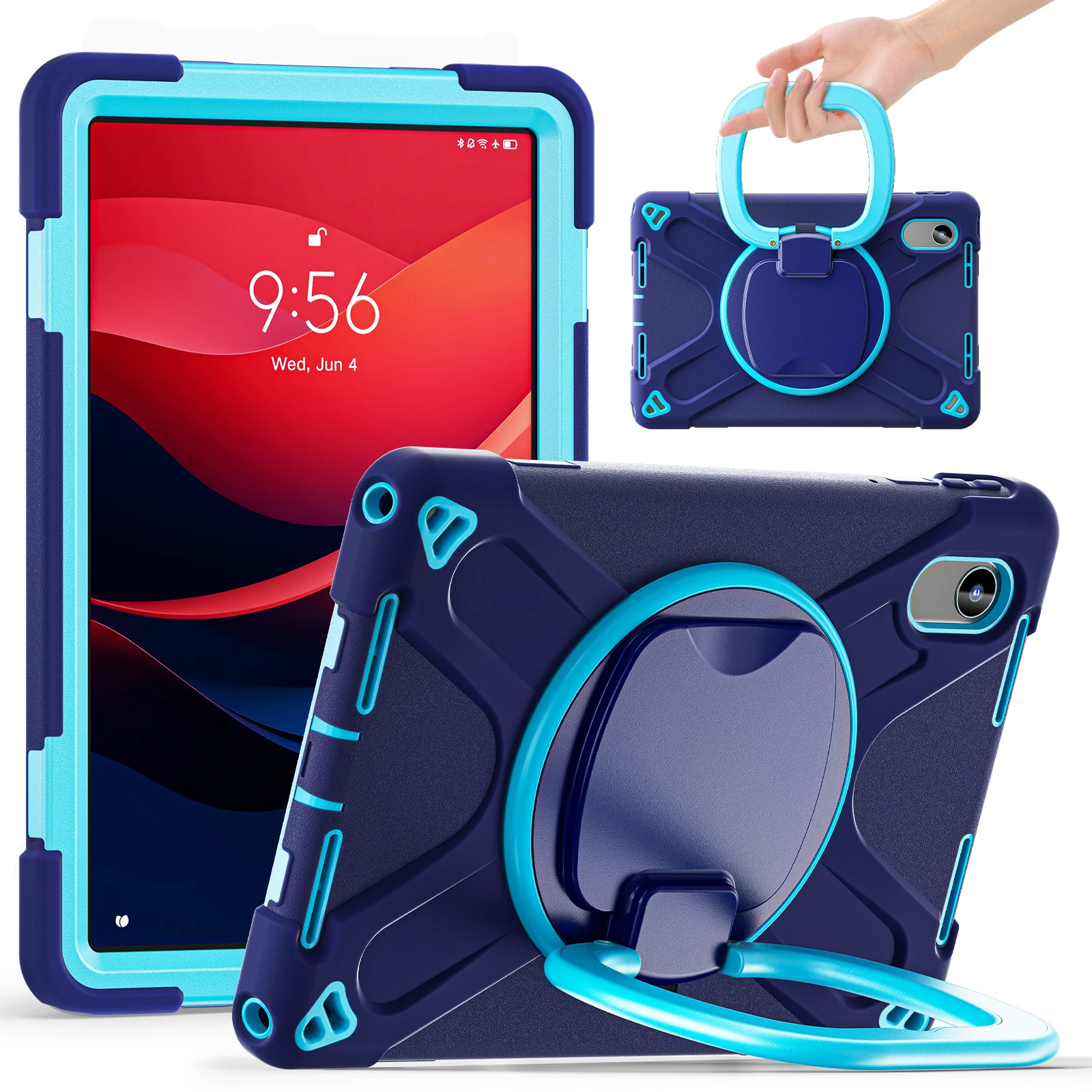 

Универсальный чехол для Lenovo Idea Tab M11 K11 Xiaoxin Pad 11 2025 2024 TB335FC TB-336FU TB330FU TB330XU TB331FC Armor Stand Cover