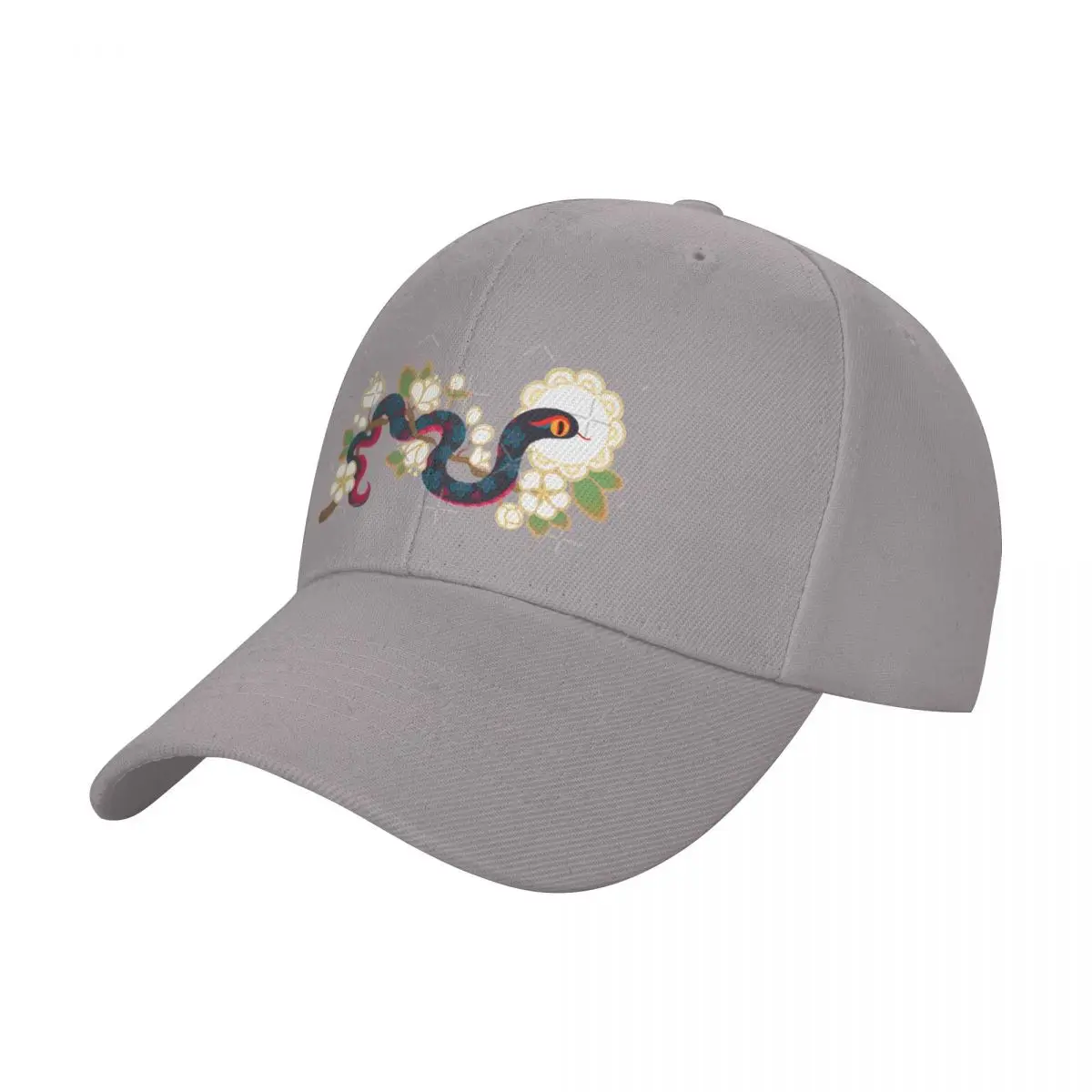 

Snake And Flowers 2 Fashion Baseball Cap Peaked Cap Men's Hat Women's Cap Summer Hat