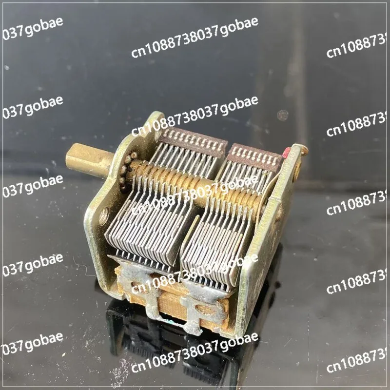Single connection small 20PF-360PF double connection 2 * 25PF-520PF radio variable adjustable capacitor copper shaft