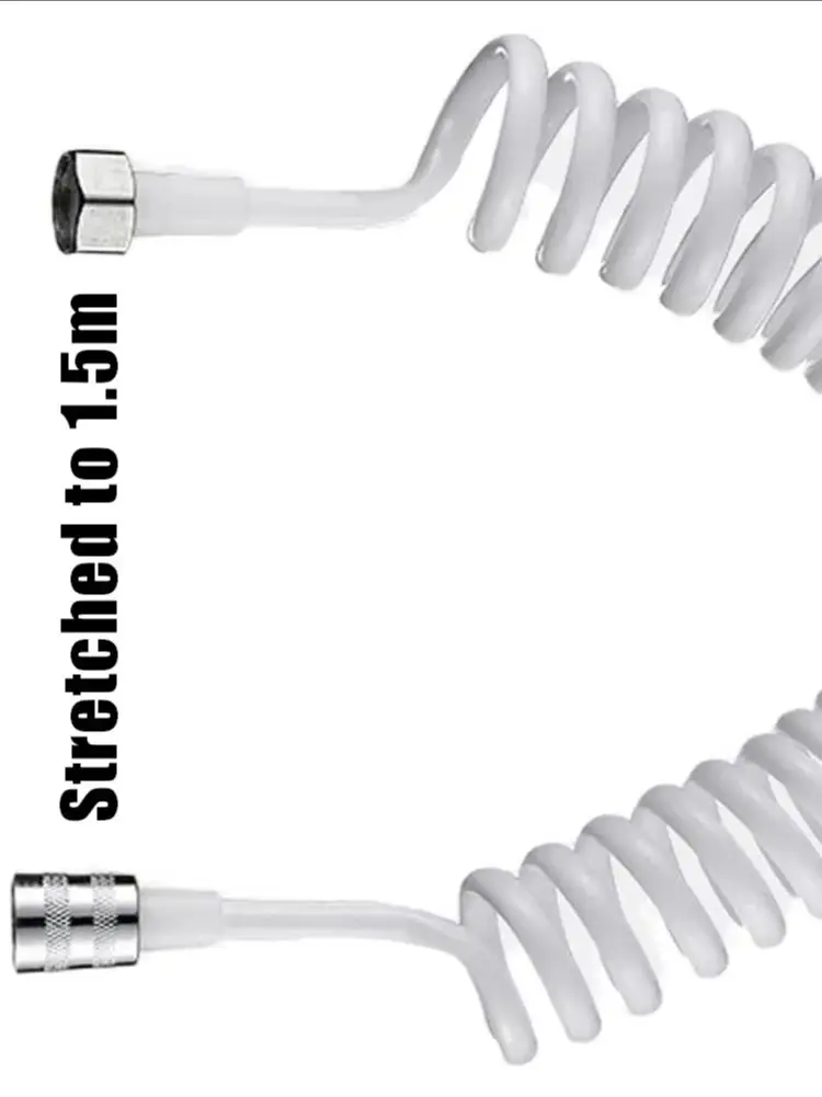 

1pc 1.5M 2M Telescopic Tube Telephone Line Spring Water Pipe-Toilet Bidet Spray Gun Shower Shower Nozzle Hose Water Pipe
