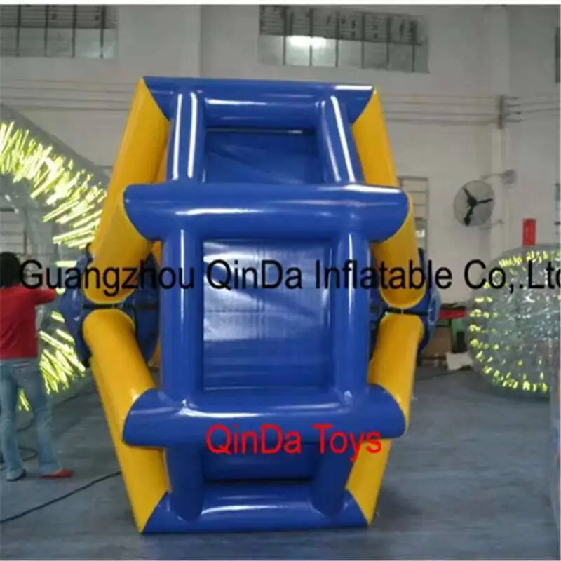 2017 vendita calda piscina d'acqua gonfiabile giocattoli rullo d'acqua gonfiabile da 2,8 m, ruota a rulli gonfiabile con pompa d'aria gratuita