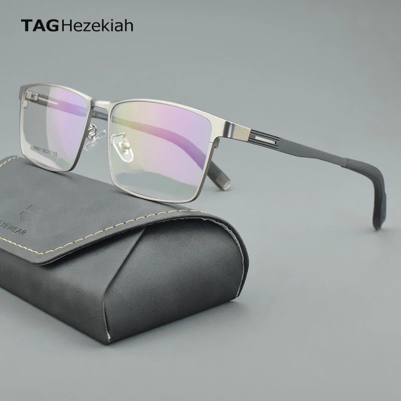 

Business Men Titanium Alloy Glasses Men FULL FRame Square Myopia Prescription Eyeglasses Frames 2024 Optical Glasses 8951