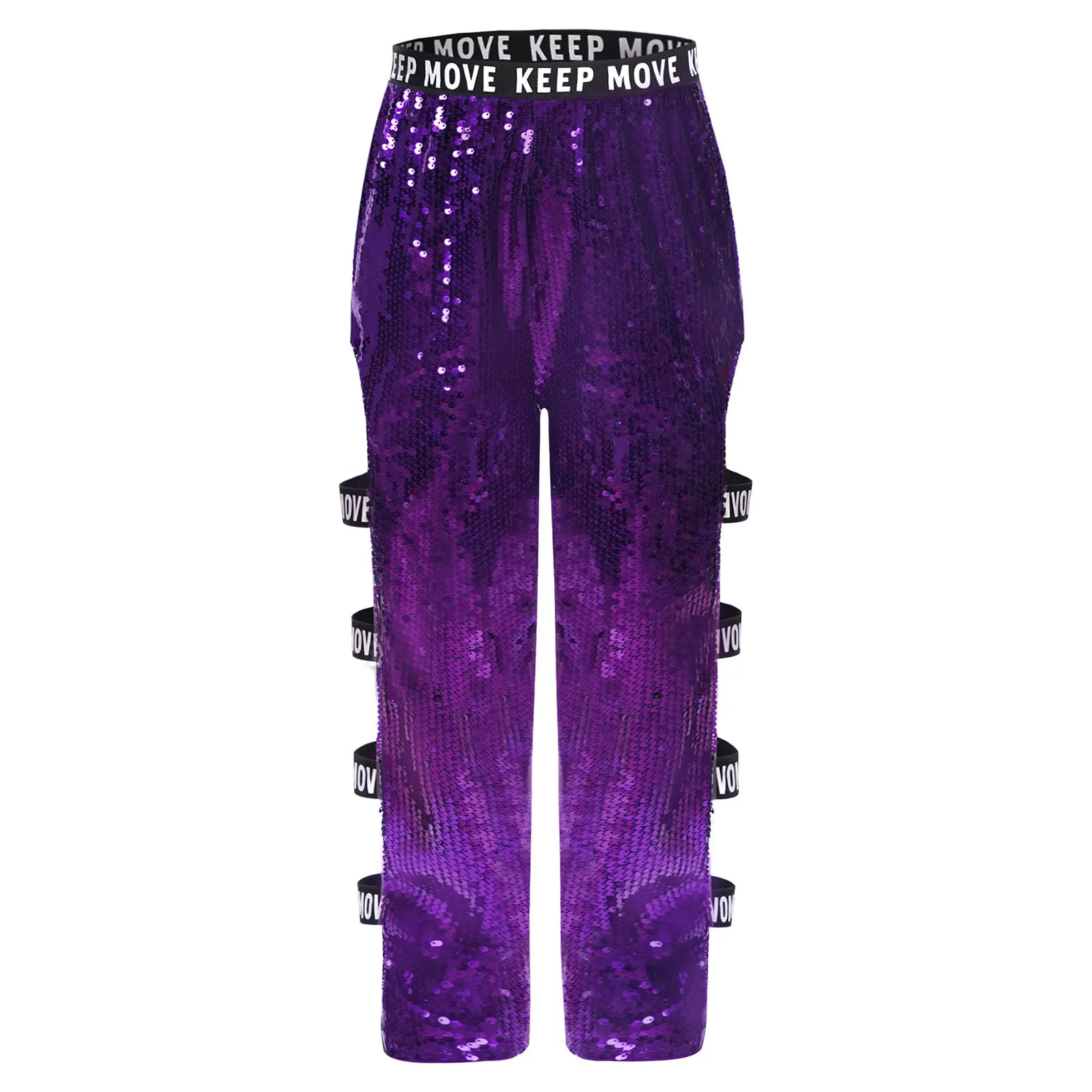 أطفال بنات الرقص السراويل الهيب هوب الجاز مرحلة الأداء زي انقطاع السراويل الترتر اللامعة