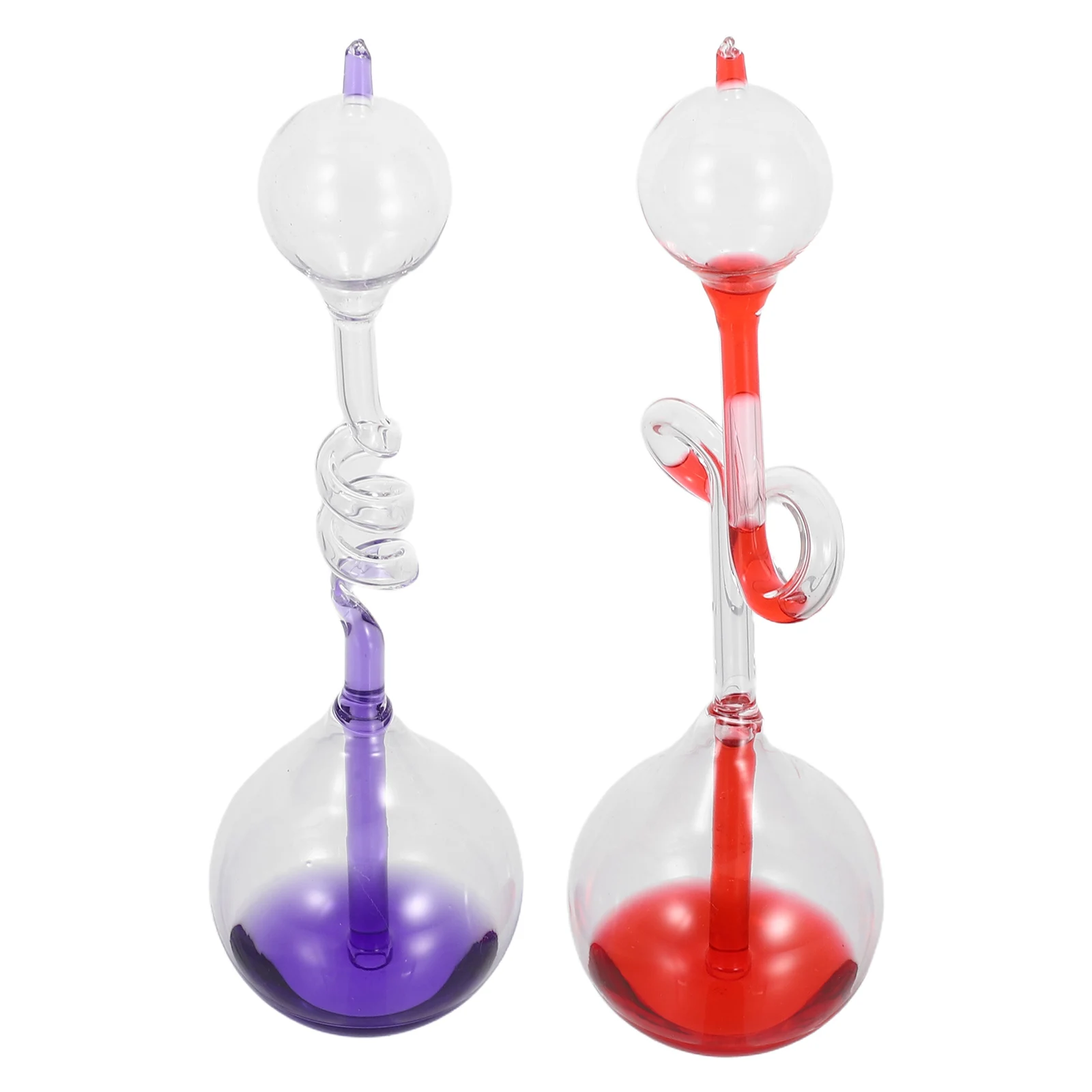

2pcs Hand Science Tool Creative Love Birds Liquid Hourglass Decorative Bottle For Home Office Thermal Water Bottle Color