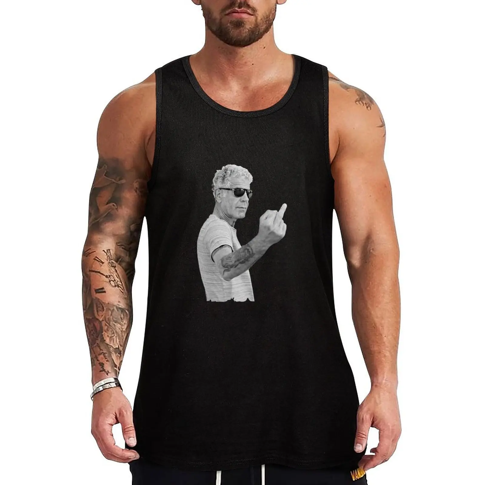 

Anthony Bourdain Cool Tank Top T-shirt sports gym clothes man sleeveless shirts