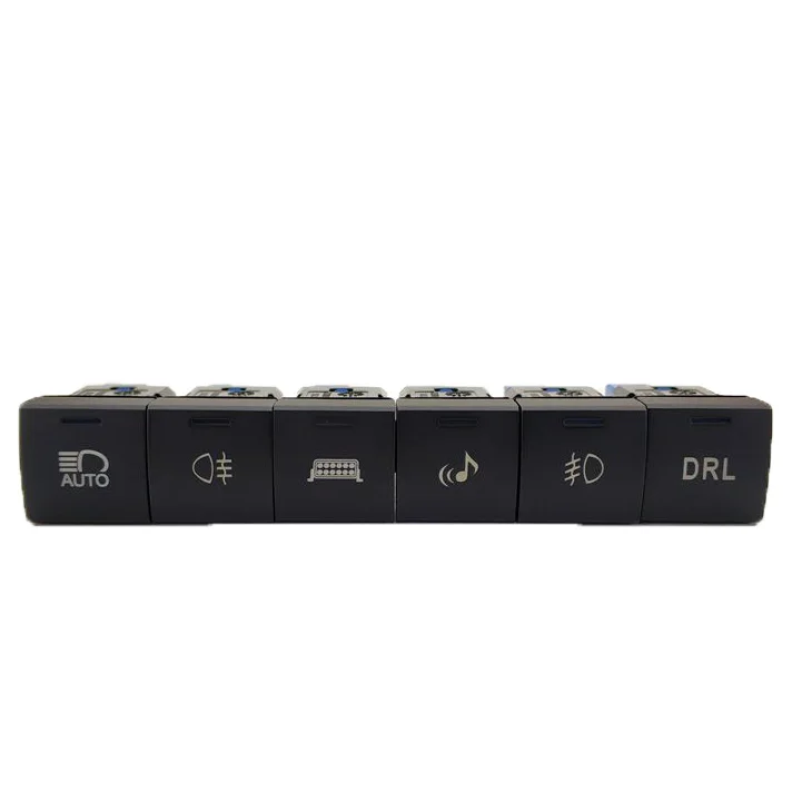 Front Fog Light LED DRL Heating Up BSM TPMS Tail Gate Radar Parking Sensor Switch Button for RAV4 2020