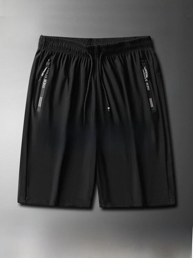 

Мужские спортивные брюки из ледяного шелка: дышащие, быстросохнущие, для бега, фитнеса, баскетбола, велоспорта, средней длины, 3/4