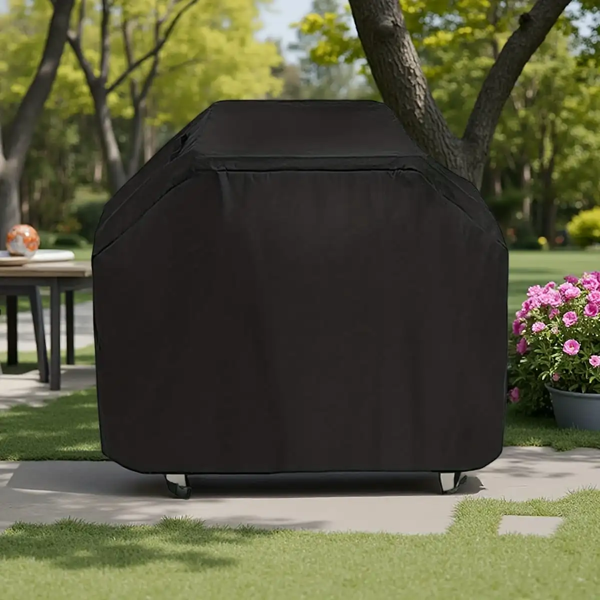 Water‑Resistant Square BBQ Grill Cover, Heavy‑Duty UV‑Block Outdoor Gas Barbecue Protector, Weatherproof Grill Shelter