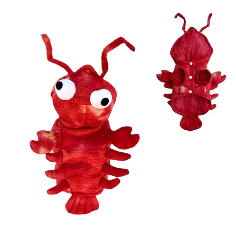 Funny Lobster Costume for Dogs - Winter Holiday Pet Outfit