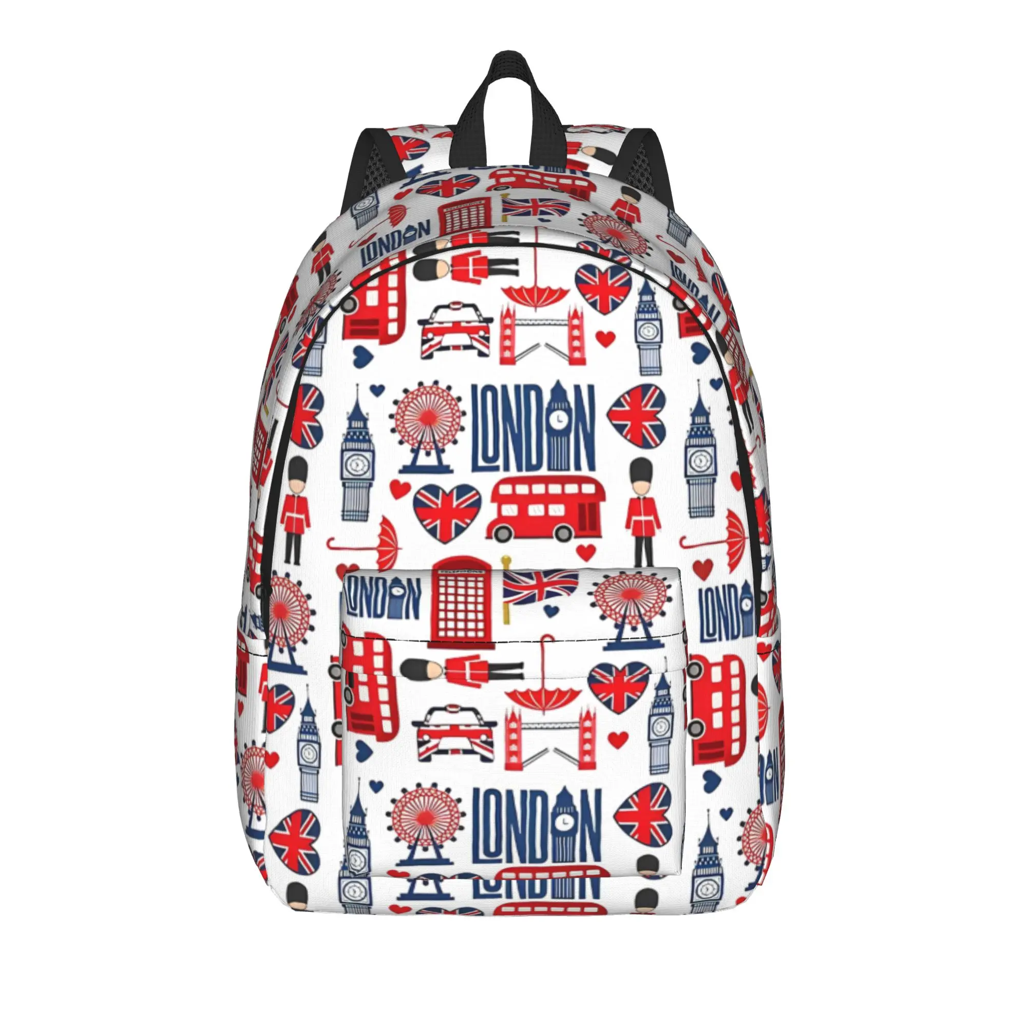 

Union Jack Flag Of The UK Backpack Men Women Teenage School Business Daypack British London Symbols Laptop Shoulder Bag Sports
