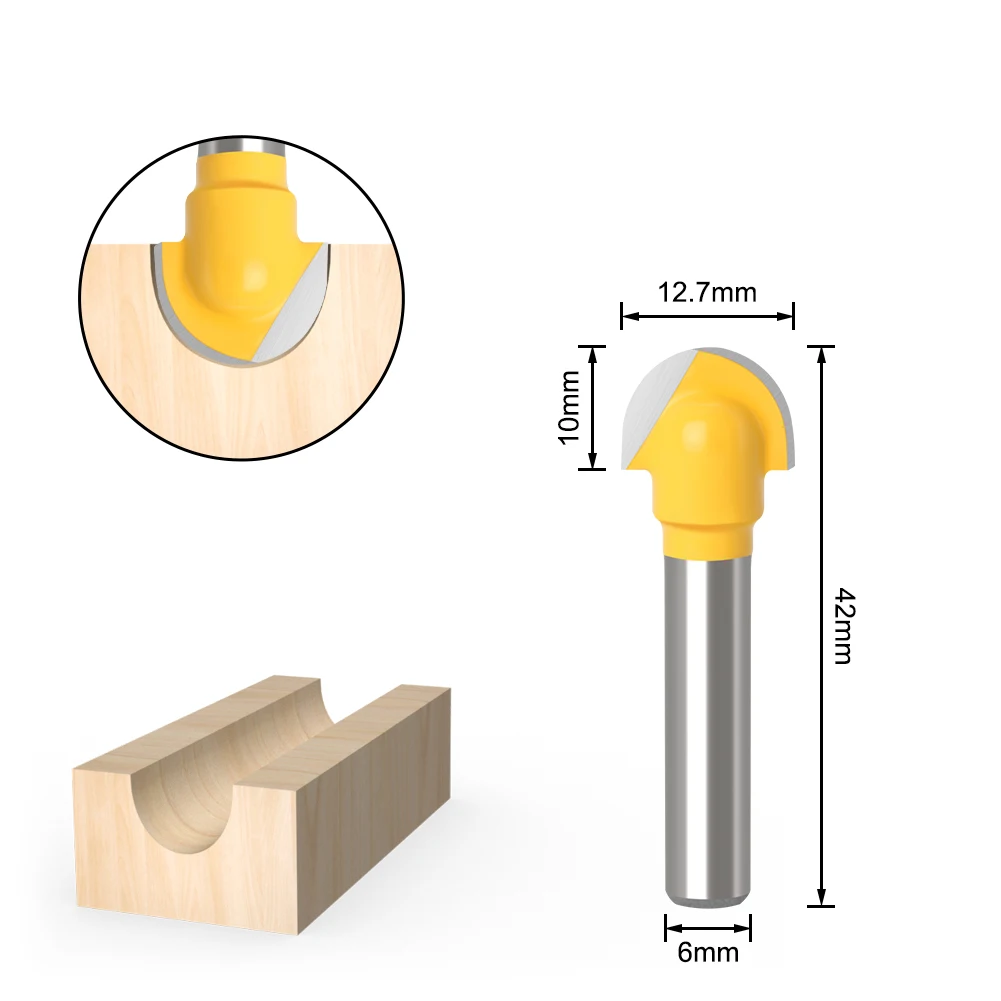 6mm Shank Woodworking Milling Cutter,Trimming Machine Router Bit Bakelite Milling Engraving Machine,for Woodwork Power Tools