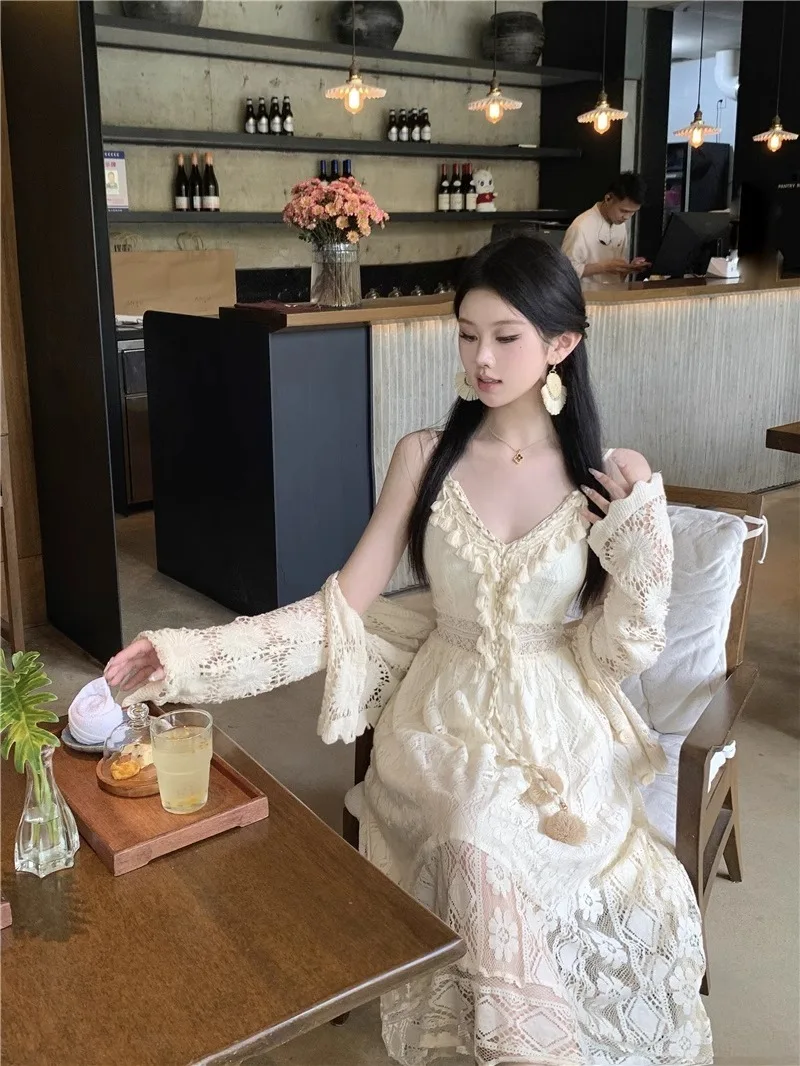 فساتين النساء البوهيمي المطبوعة ماكسي تنورة الصيف عطلة الشاطئ عالية الخصر فلوي الجمالية بوهو عطلة خفيفة الوزن أنيقة #2