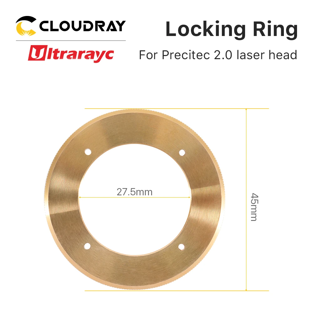 Ultrarayc Lock Ring of Ceramic Holder Parts for Precitec 2.0 Fiber Laser Cutting Head Laser Nozzle Connector Fasten Ring