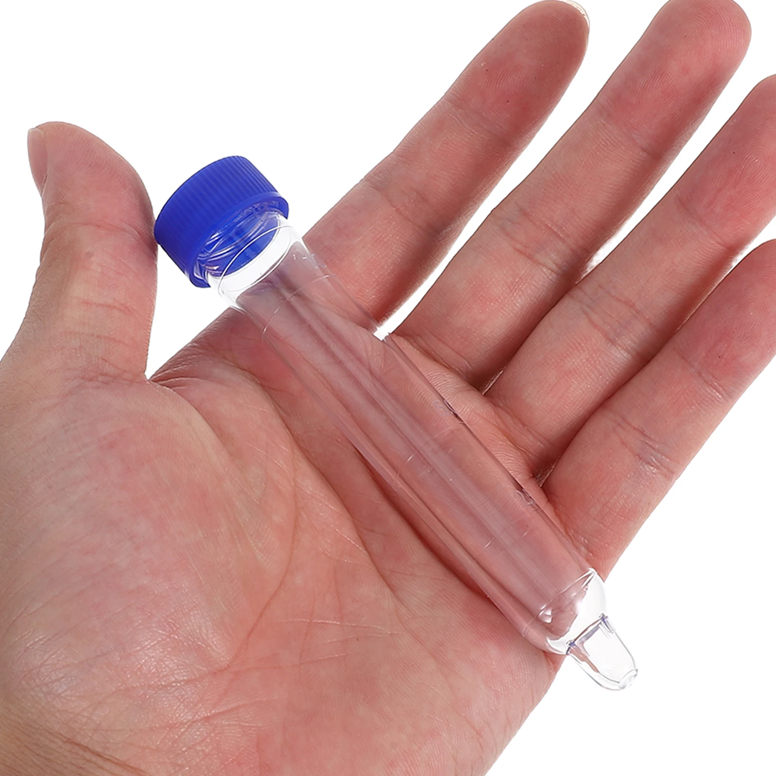 

200pcs Sediment Test Tube Plastic Urine Collection Cups Tubes Caps Sample Storage Graduated Markings Single Use Cleanliness