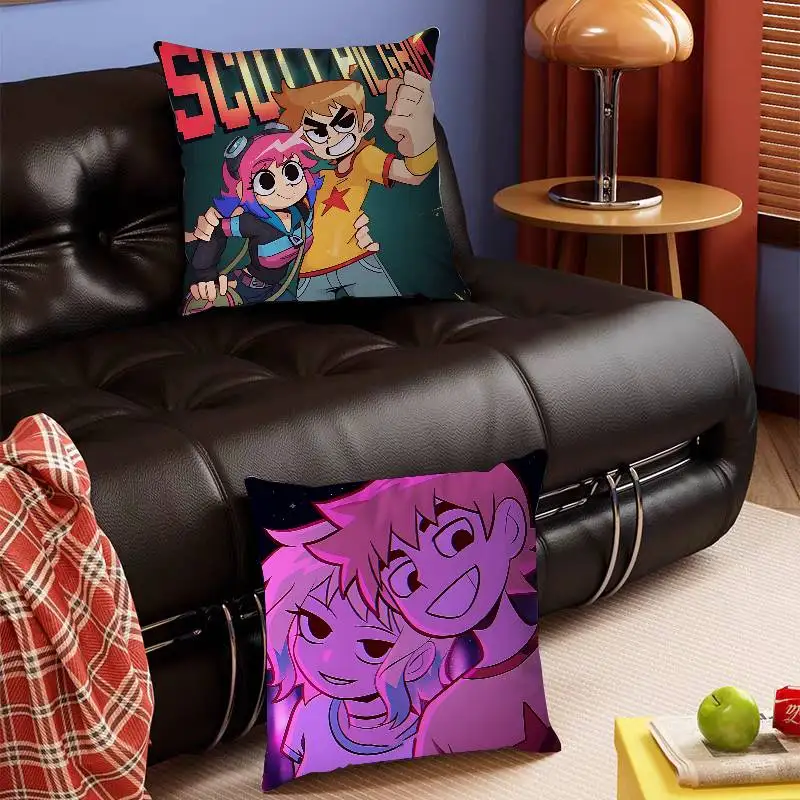 

Scott ANIME P-Pilgrim Pillow Case Removable Washable Cushion Cover – All-Season Soft Linen