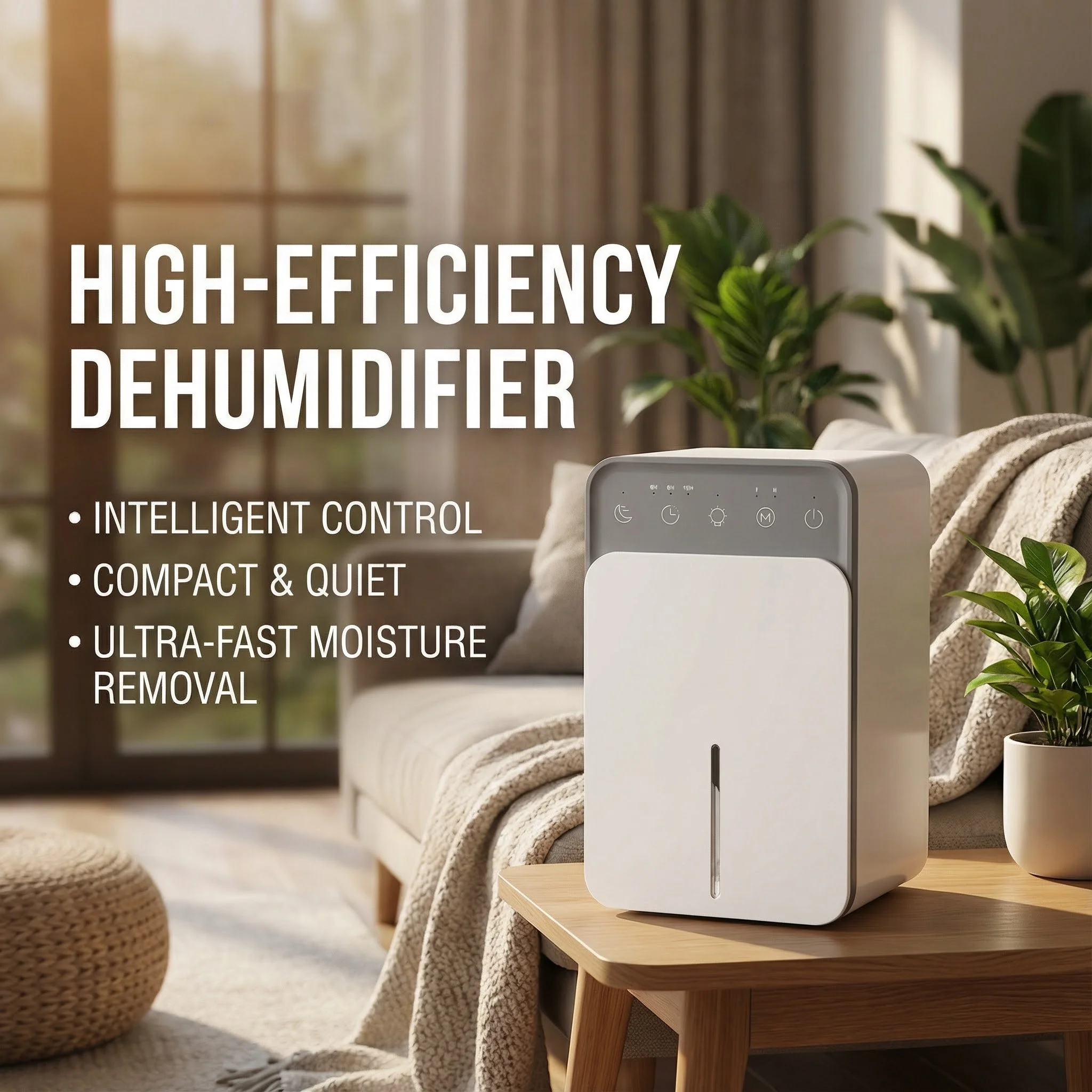 

Air Dehumidifier Portable Mute Moisture Absorbers Machine Air Dryer For Home Bedroom Office Kitchen Deodorizer Dryer EU plug