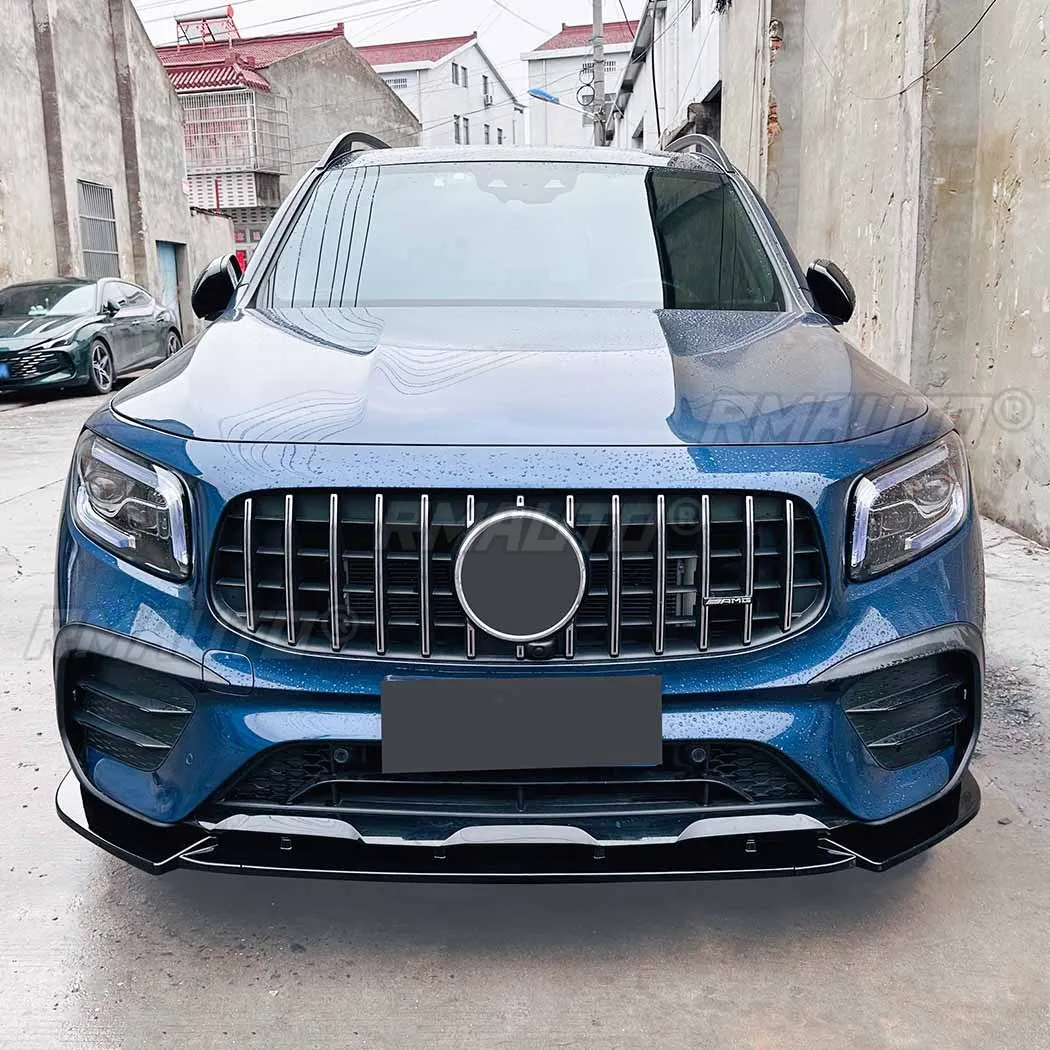 For Mercedes Benz GLB-Class X247 GLB200 GLB35 AMG 2020-2023 Body Kit Front Splitter Front Bumper Lip Guard Car Accessories view 5