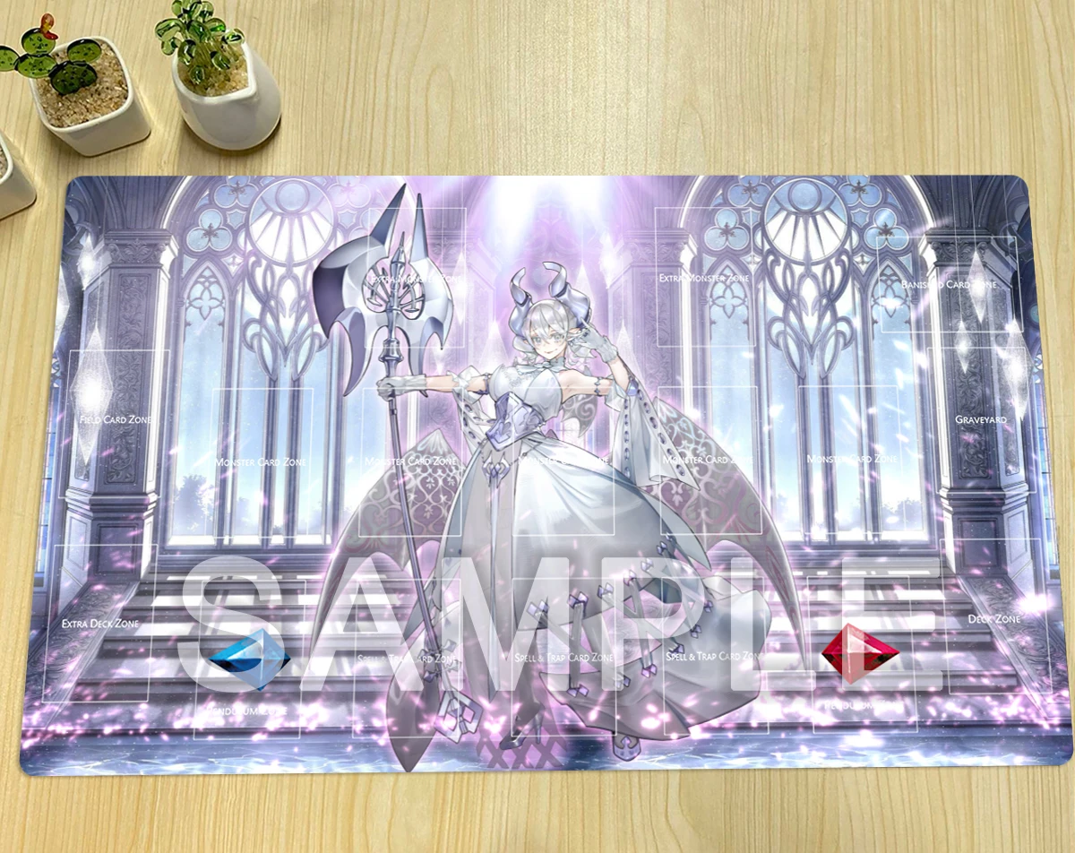 YuGiOh Lovely Labrynth of The Silver Castle TCG Mat CCG Playmat Board Game Pad Trading Card Game Mat Rubber Mouse Pad Free Bag