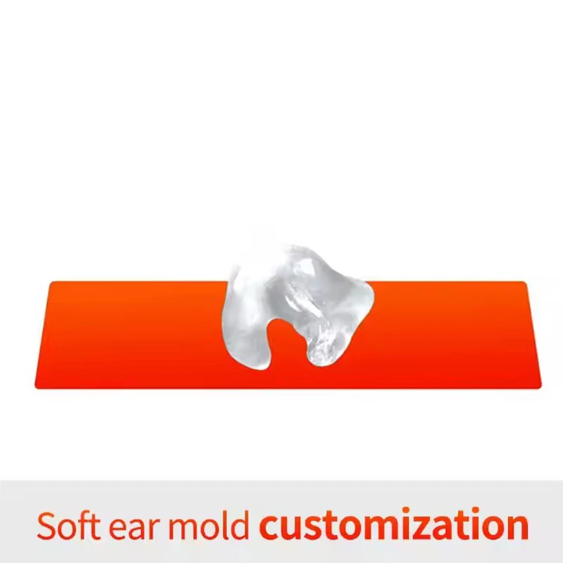 OEM/ODM Resin Universal Earplugs Ear Mold With 1M PVC Tubing Hearing Aid Earmold Tube Tubing for BTE Hearing Aid Accessories