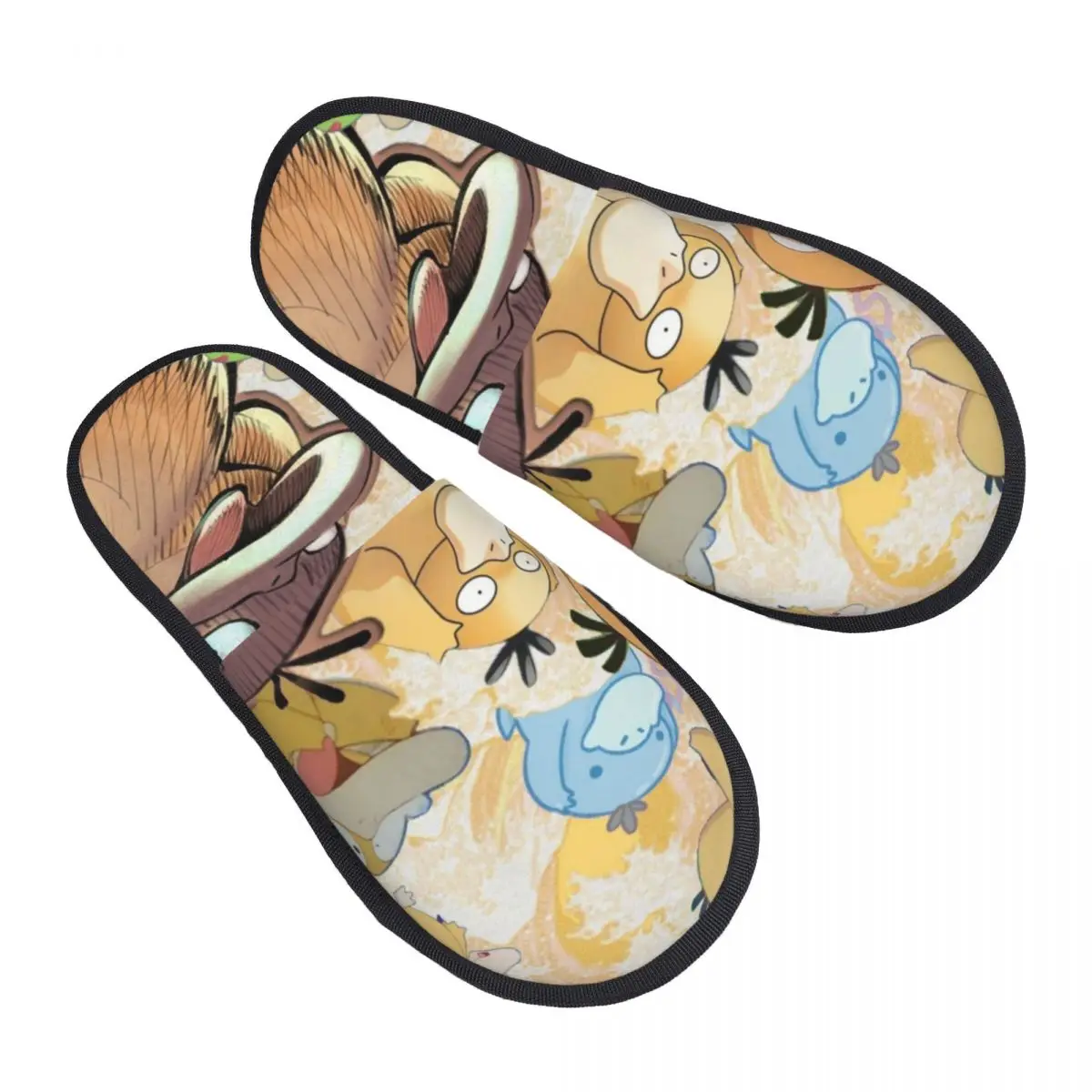 

Изготовленные на заказ домашние тапочки из мягкой пены с эффектом памяти P-Psyducks, женские удобные теплые нескользящие тапочки