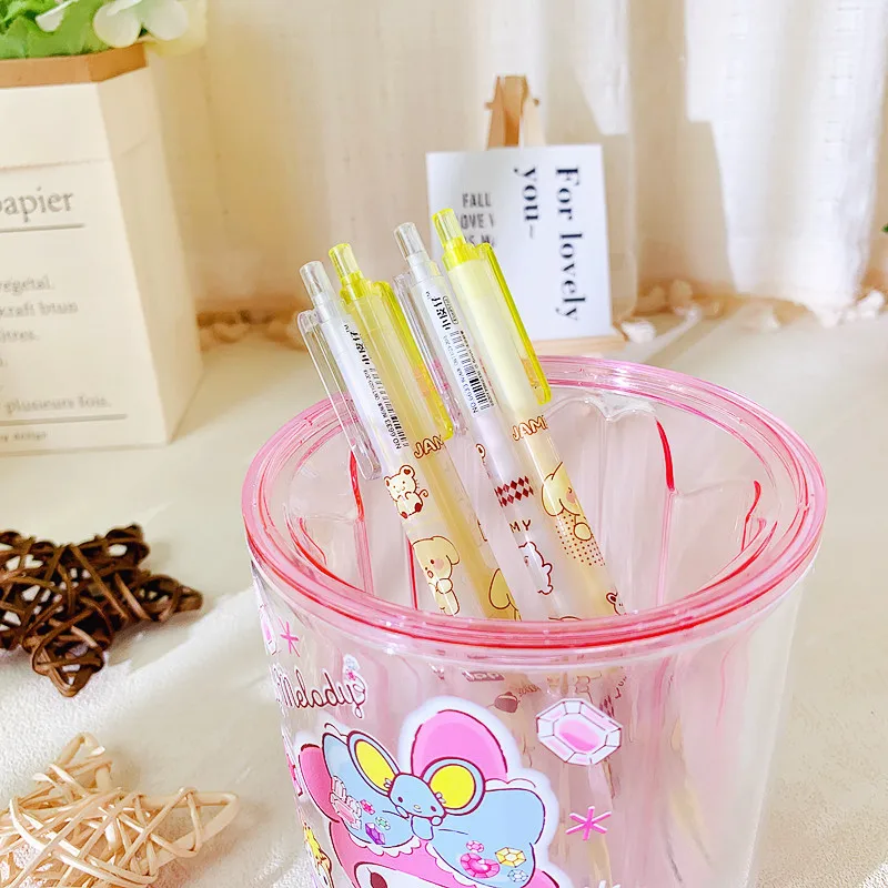 Sanrio 60 stücke Druck bleistift Kawaii Pom Pom Purin Kulomi Cartoon Presse automatische Bleistift presse 0,5mm Student Briefpapier Geschenk