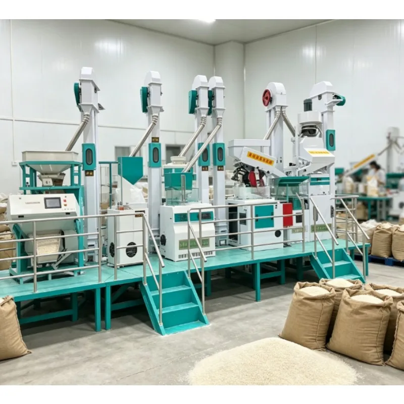 Rice Processing Plant 25 Ton Daily Combined Rice Mill Machine For Rice Deep Processing Factory