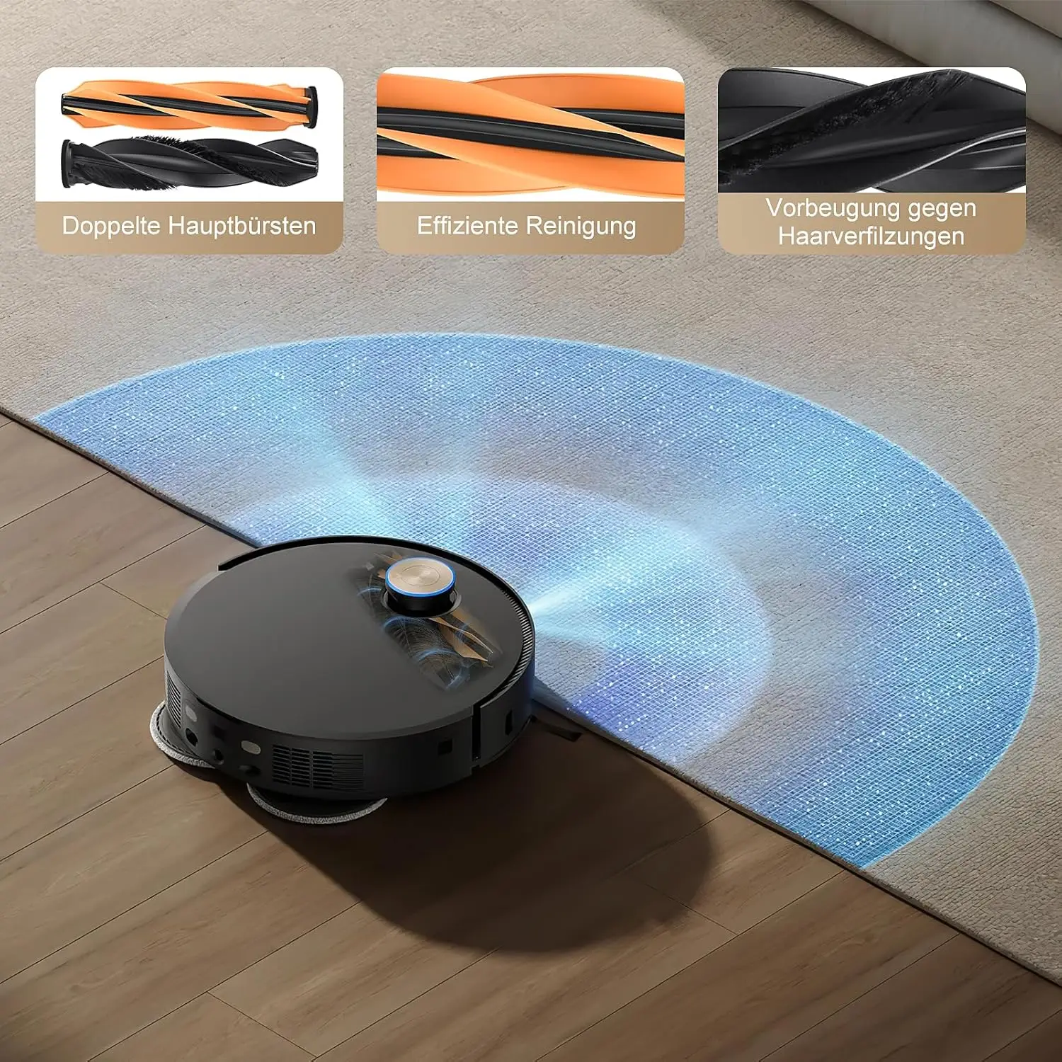 يصلح ل ( Dreame MOVA V50 Ultra/X50 Ultra/ X50 Master/L50 Pro Ultra/L40S Pro Ultra) أجزاء مرشح الفرشاة الرئيسية ممسحة القماش كيس لجميع الغبار