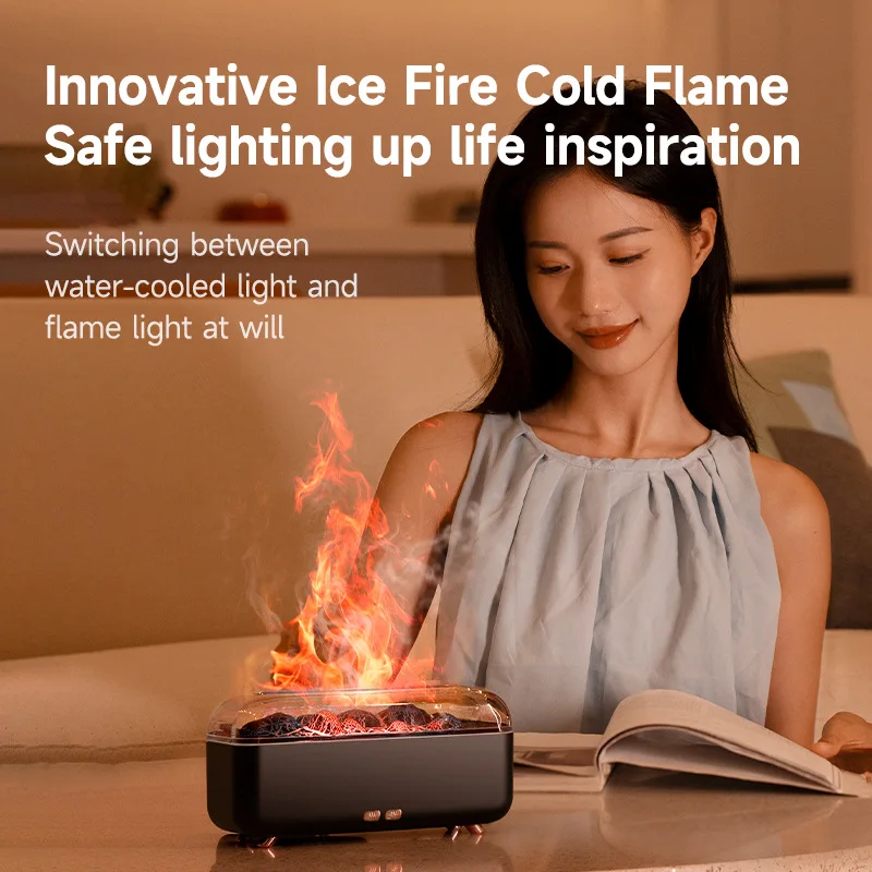 300ml Mini Volcanic Lava Essential Oil Aroma Diffuser Machine Small Household USB Home Fragrance Diffuser Flame Humidifier - view 3
