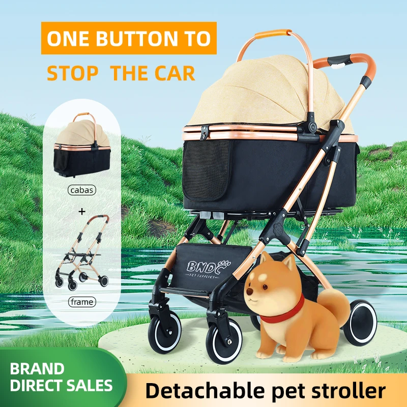 

//High Quality Dog Trolley Separated Dog Stroller
