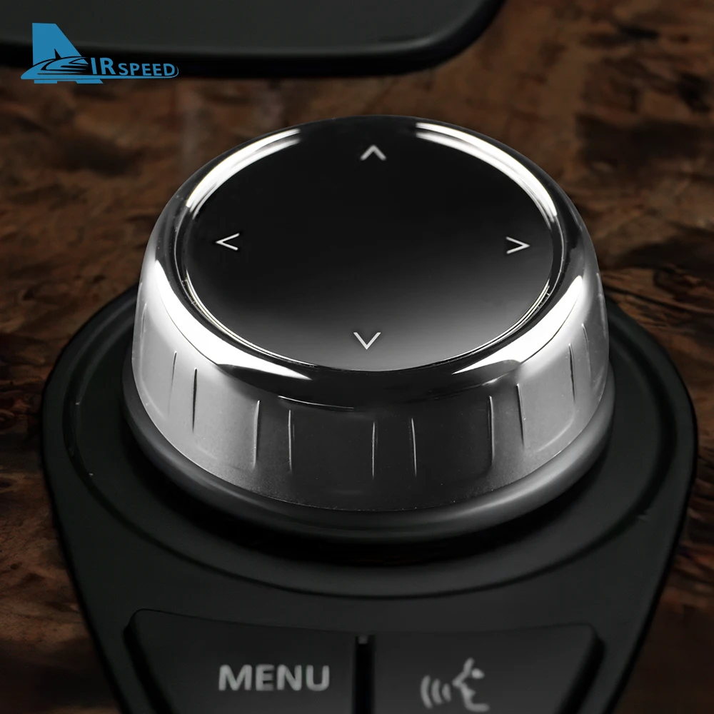 AIRSPEED for BMW E60 E60 E61 E63 E64 E66 Car IDrive Multimedia Button Knob Cover Accessories E Chassis One-button Crystal