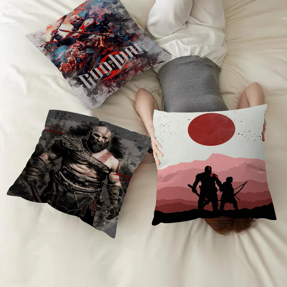 

God of War Game Pillow Cover Design cushion Cover decor Holiday Decorati