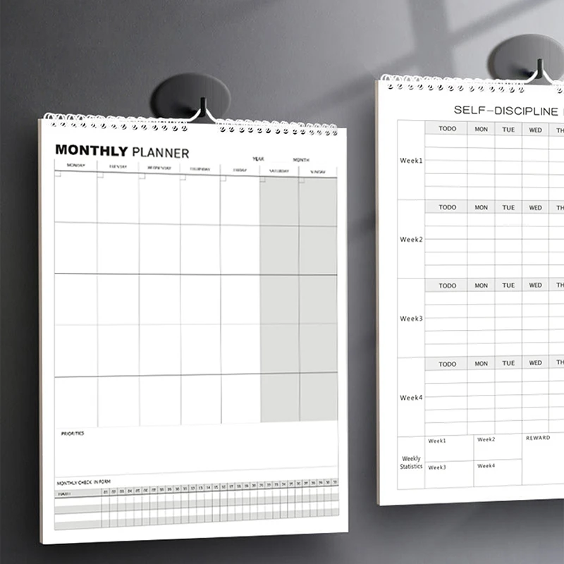 Paper Calendar Whiteboard Month Dry Erase Blank Planner Monthly Planning Work Boards