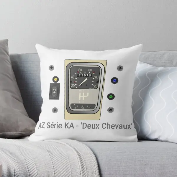 Citroen 2Cv Az Serie Ka Deux Chevau Printing Throw Pillow Cover Soft Anime Home Waist Decor Office Pillows not include One Side
