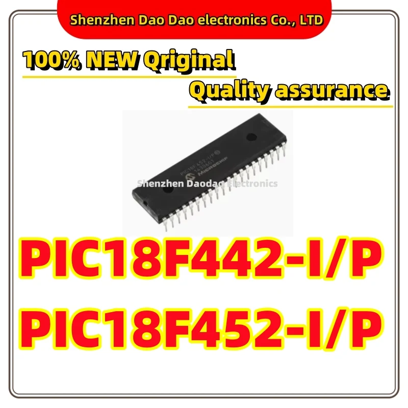 PIC18F442-I/P PIC18F452 IP DIP-40 microcontroller chip IC New original