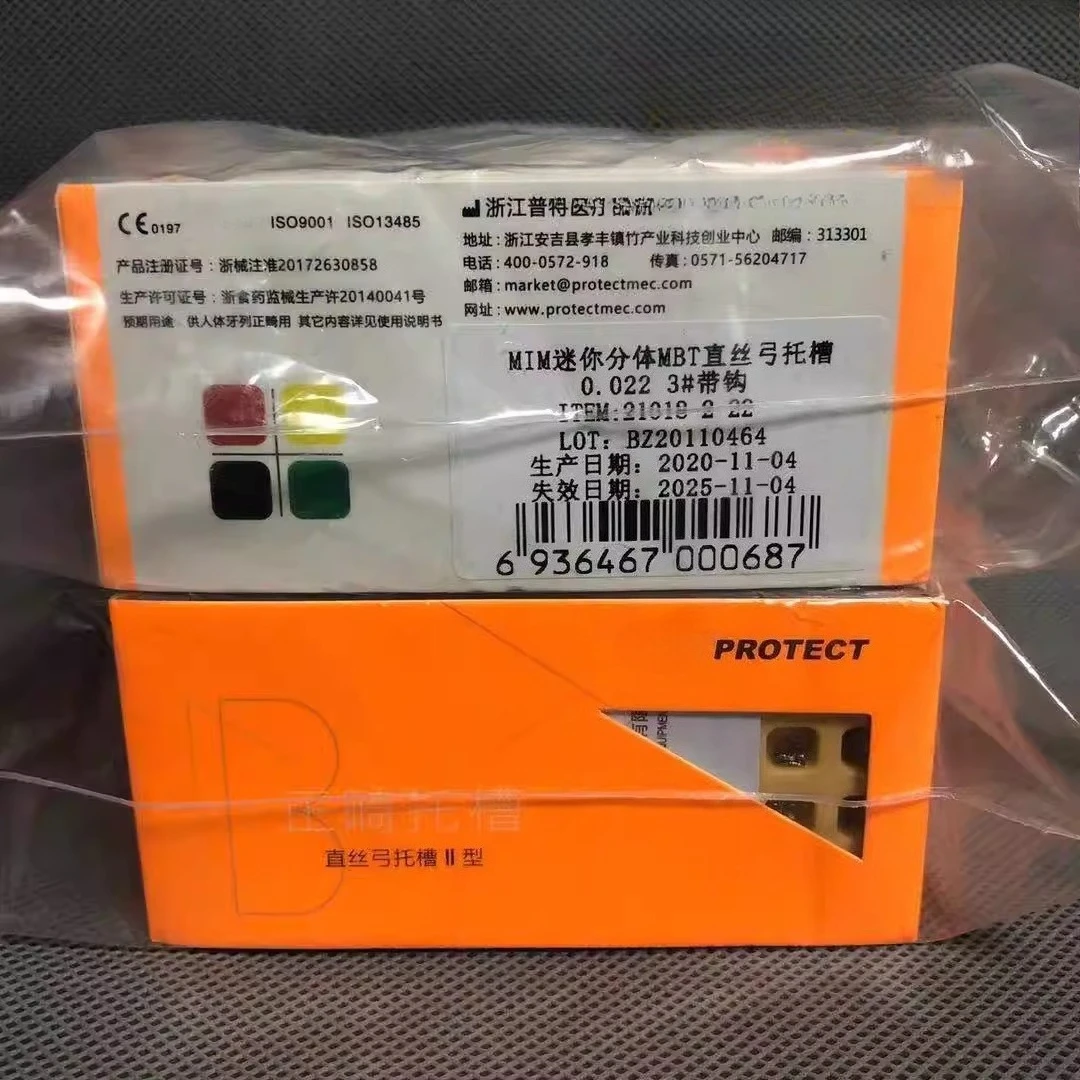 

Dental MBT Split Metal Bracket 0.022 3 with Hook C-type Straight Wire Arch Orthodontic Bracket Dental Orthodontic Material